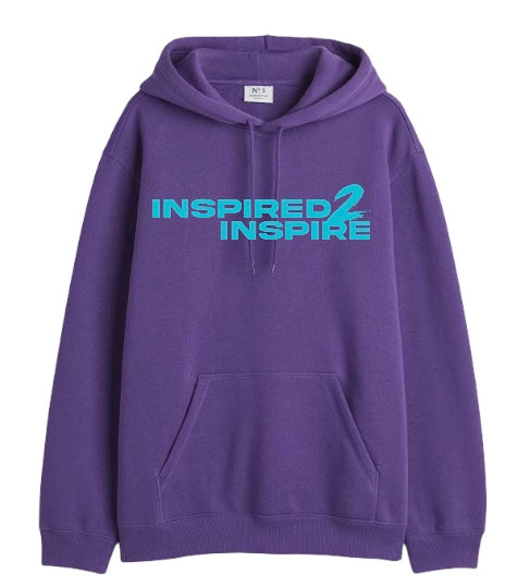 Purple/Turquoise Inspired to Inspired Hoodie